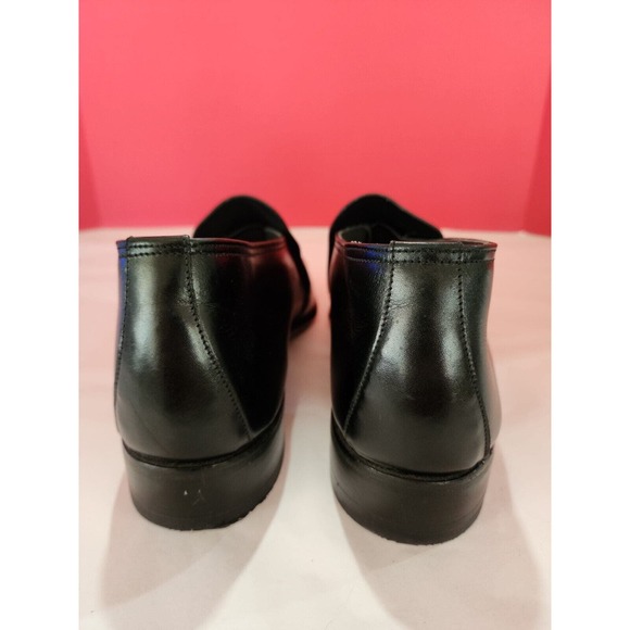 Vtg Nettleton Men\'s Size 10.5 Aa /B Black Leather Loafers Tassles